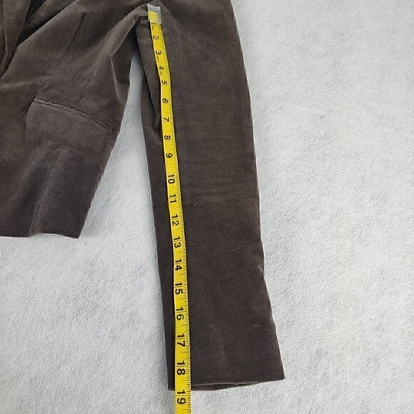 Ann Taylor LOFT Brown Velvety 1 Button Closure Classic Style Blazer Size 4 - Picture 8 of 11